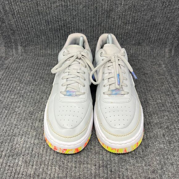 Nike Air Force 1 Jester XX Floral Print Platinum Gray Women’s 10 AV2461-001 - Picture 2 of 8